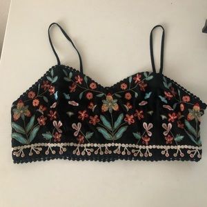 Floral bra top